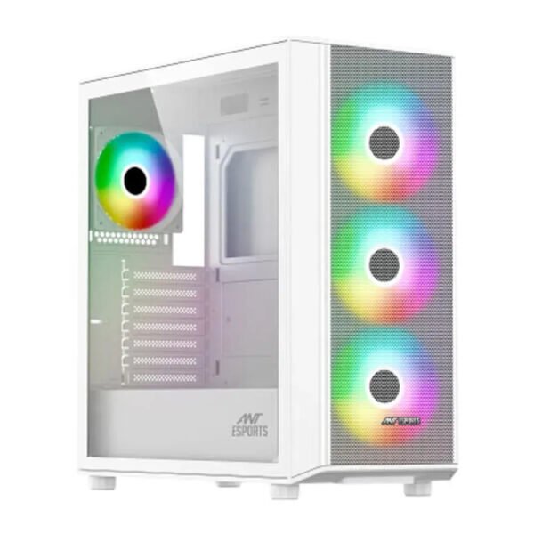 ANT ESPORTS 411 Air ARGB EATX Mid Tower Cabinet (White)