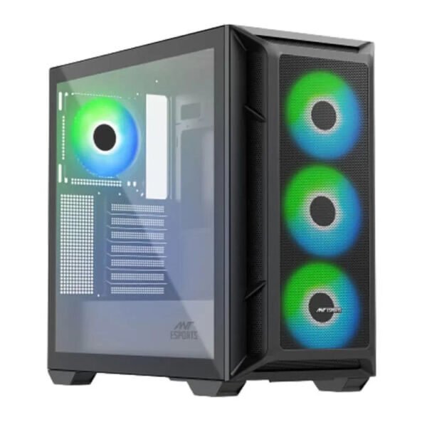 ANT ESPORTS 611 Air ARGB ATX Mid Tower Cabinet (Black)