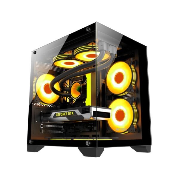 ANT ESPORTS Crystal Z2 MATX Mid Tower Cabinet (Black)