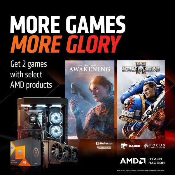 AMD Ryzen - Space Marine & Unknown 9 Awakening Games Bundle ( with Select AMD Products )