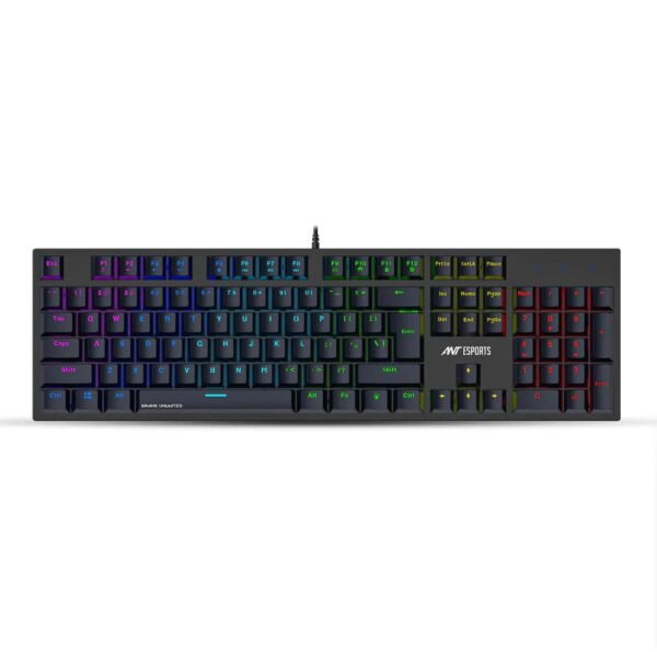 ANT ESPORTS MK 3400 Pro V3 Full Size Mechanical Wired Gaming Keyboard (Black) (Blue Switch) (Clicky Switch) (MK3400-pro-V3)