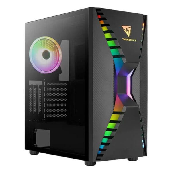 AEROCOOL Cronus ARGB EATX Mid Tower Cabinet (Black)