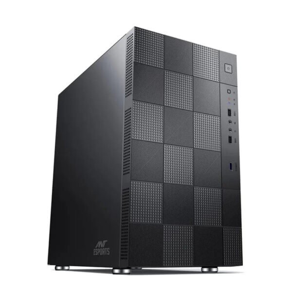 ANT ESPORTS Elite 1000 PS M-ATX Mid Tower Cabinet (Black)