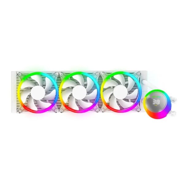 ANT ESPORTS Ice-Chroma 360 ARGB 360mm CPU Liquid Cooler ( White )