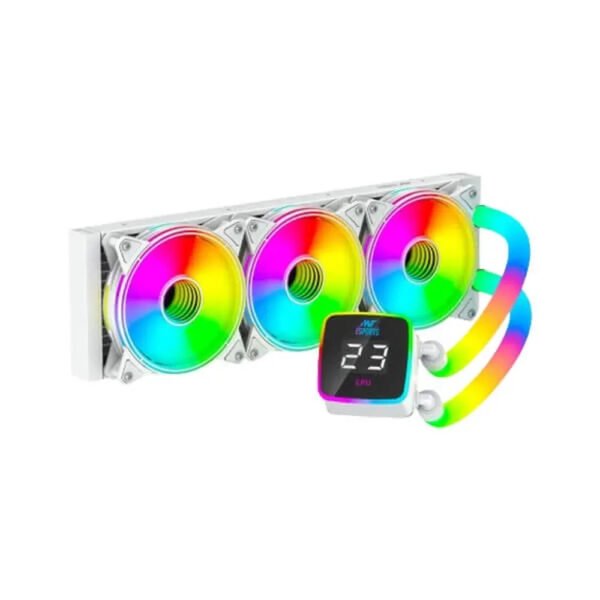 ANT ESPORTS ICE-Glow 360 ARGB 360mm CPU Liquid Cooler (White)