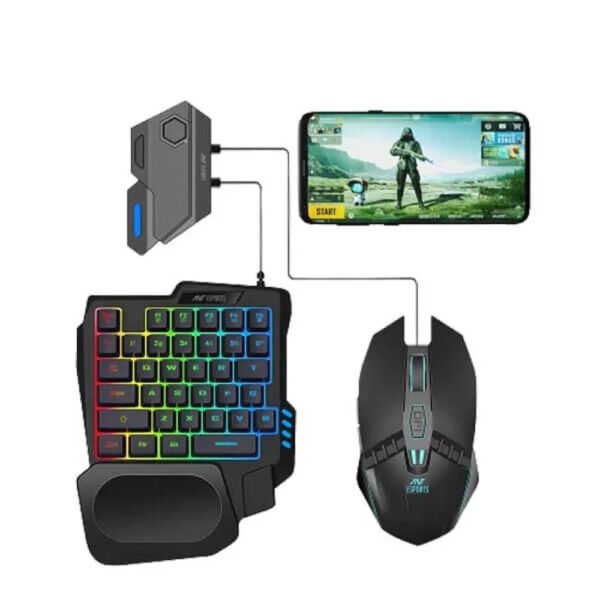 ANT ESPORTS MG401 4 in 1 Wireless Mobile Gaming Combo Pack ( Black )