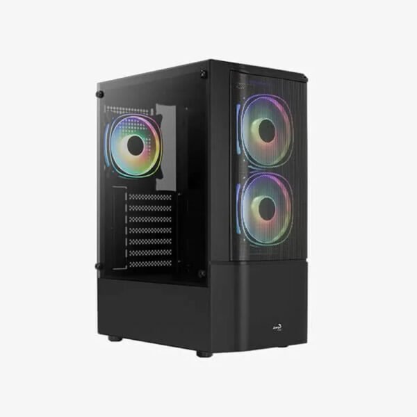 AEROCOOL Quantum Mesh RGB ATX Mid Tower Cabinet (Black)